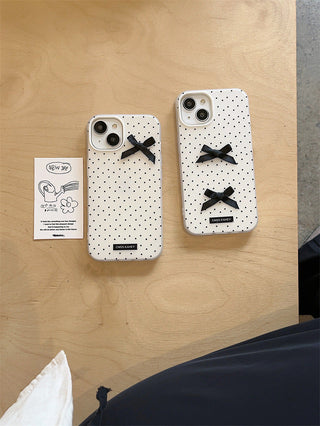 Dot bow iPhone case