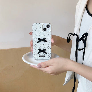 Dot bow iPhone case