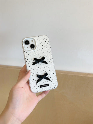 Dot bow iPhone case