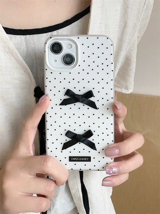 Dot bow iPhone case