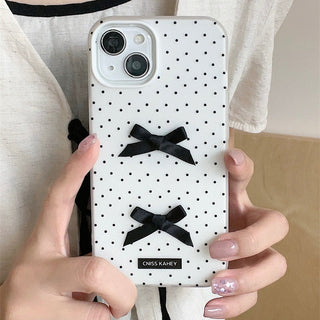 Dot bow iPhone case