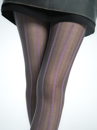 Y2K Style Stripe Maillard Stockings