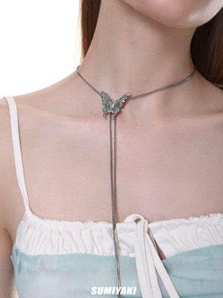 Hetero Butterfly Pull-out Necklace