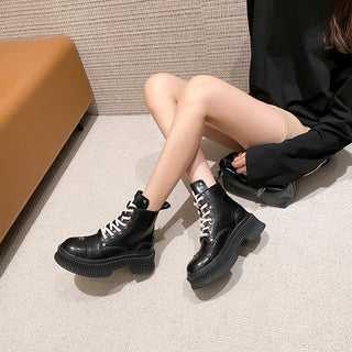 Cross thick-soled workwear motorcycle short boots