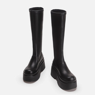 Thick-Sole Women's Elastic Thin Boots