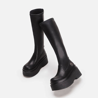 Thick-Sole Women's Elastic Thin Boots