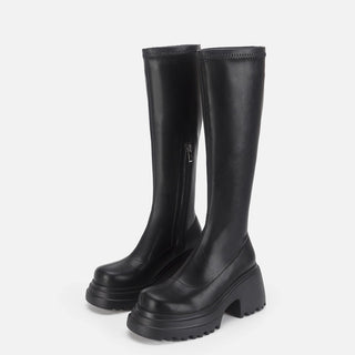 Over-the-Knee Thick-Sole Thin Elastic Boots