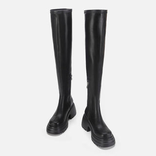 Over-the-Knee Thick-Sole Thin Elastic Boots