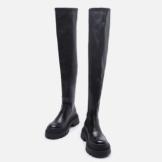 Elastic Thick-Sole High-Tube Boots