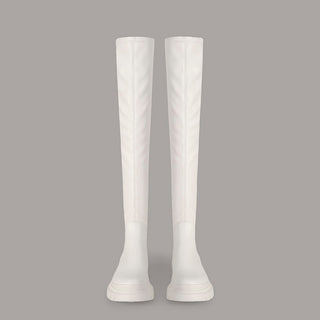 Elastic Thick-Sole High-Tube Boots