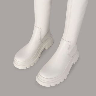 Elastic Thick-Sole High-Tube Boots