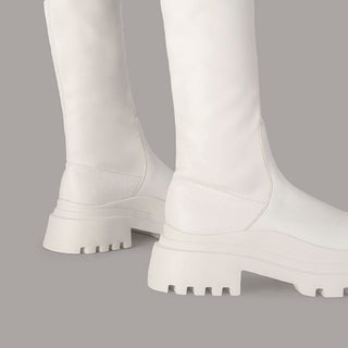 Elastic Thick-Sole High-Tube Boots