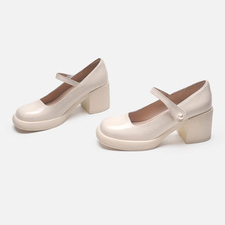 White Mary Jane shoes