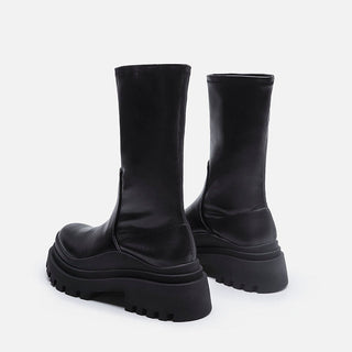 Thick-Sole Chelsea Ankle Boots