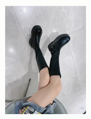 Thick-Sole High Boots