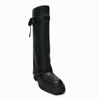 Buckled Knee-High Shaft Boot