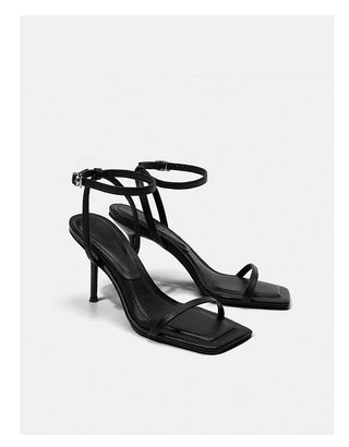 One-strap high heels sandals