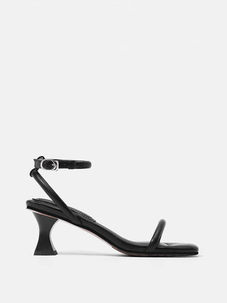 One-strap french high heels sandals