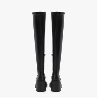 Thick-soled over-the-knee long boots