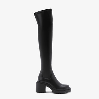 Thick-soled over-the-knee long boots