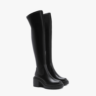 Thick-soled over-the-knee long boots