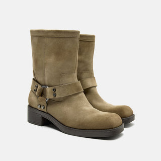 Mid-calf Biker boots