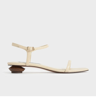 One-strap low-heeled sandals