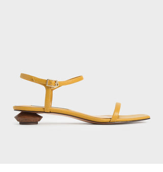 One-strap low-heeled sandals