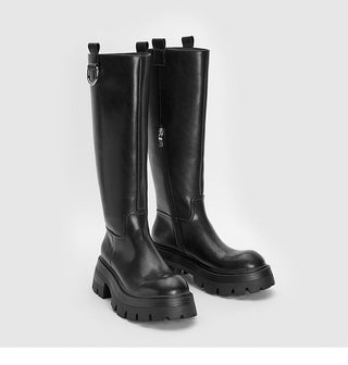 Korean slim high-top knee-high boots