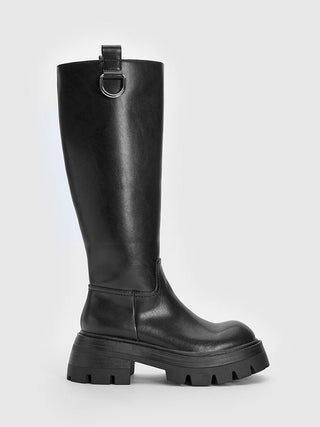 Korean slim high-top knee-high boots