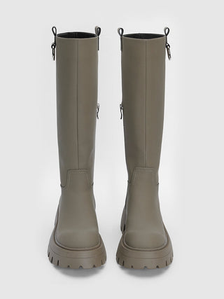 Korean slim high-top knee-high boots