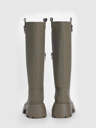 Korean slim high-top knee-high boots