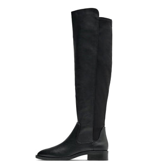 Thick-heeled over-the-knee boots