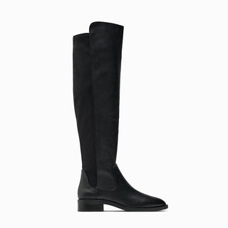 Thick-heeled over-the-knee boots