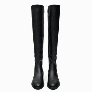 Thick-heeled over-the-knee boots