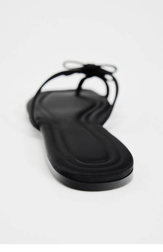 Bow-knot flat slippers