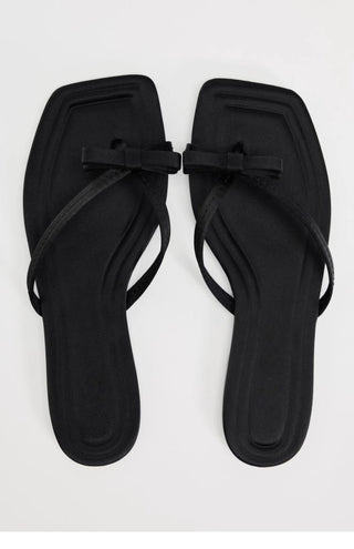 Bow-knot flat slippers