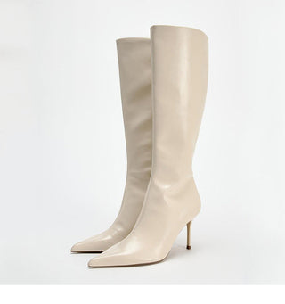 High-heeled pointed toe high-heeled boots