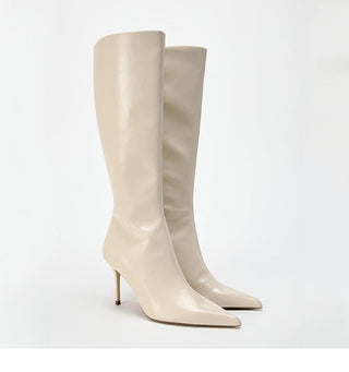 High-heeled pointed toe high-heeled boots