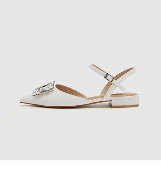 Square buckle strap flat sandals