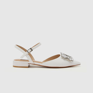 Square buckle strap flat sandals