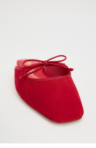 Bow flat all-match square head mules