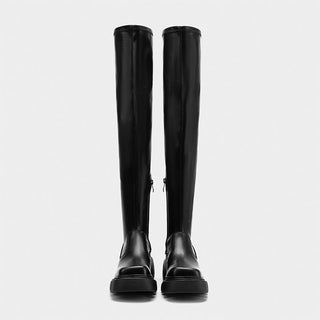 Platform thick-soled over-the-knee boots