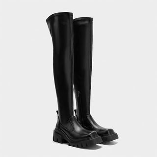 Platform thick-soled over-the-knee boots