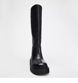 Platform thick-soled knee-high boots