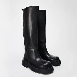 Platform thick-soled knee-high boots