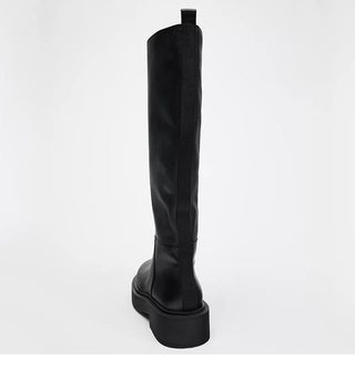 Platform thick-soled knee-high boots