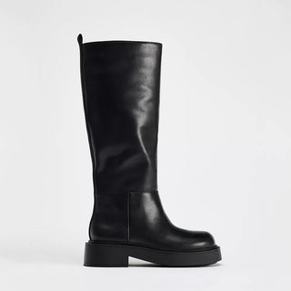 Platform thick-soled knee-high boots