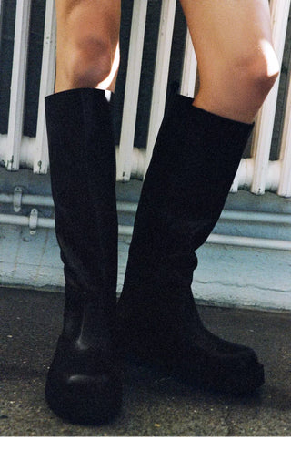 Platform thick-soled knee-high boots