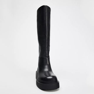 Platform thick-soled knee-high boots